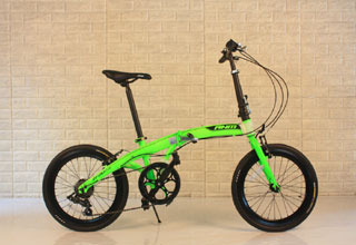 [전시상품] anm바이크 ZF F1-HI 네온그린 20인치 접이식자전거 40mm 딥림 매장 전시상품 할인판매