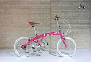 [전시상품] 에이모션 ZF20-S1 20인치 접이식자전거 7단 그립쉬프트 핑크색상 매장전시상품 할인판매